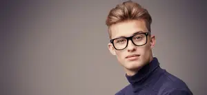young man eyeglasses looking at camera1